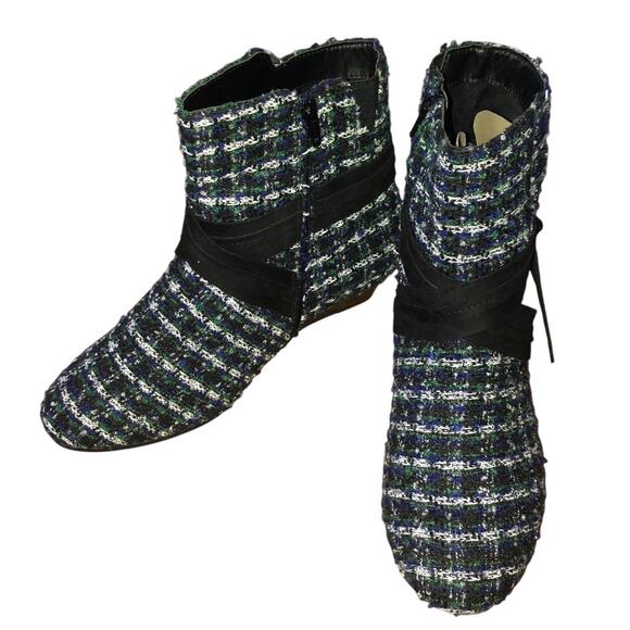 NWOT Comfortview The Kimora Tweed Bootie By Comfort View size 10.5 - Picture 3 of 12